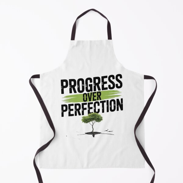 Item preview, Progress Over Perfection – Bold Green Brush Quote designed and sold by ArtByYunus.