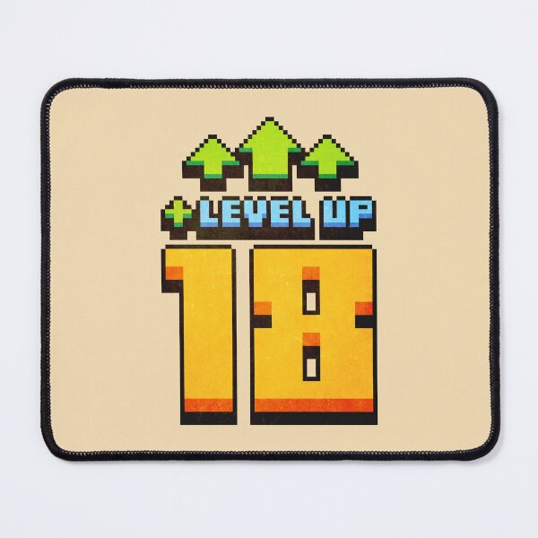 Item preview, Level Up 18 Lvl Pixel Art Birthday Gift designed and sold by PixelDrukiPL.