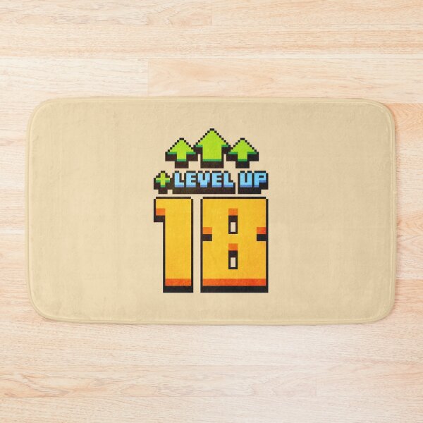 Item preview, Level Up 18 Lvl Pixel Art Birthday Gift designed and sold by PixelDrukiPL.