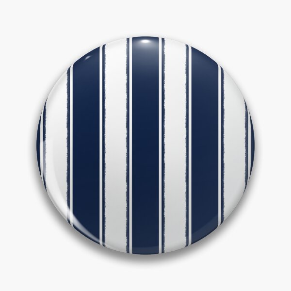 Item preview, Nautical Navy Blue and White Rough Stripes Vertical Pattern designed and sold by kierkegaard.