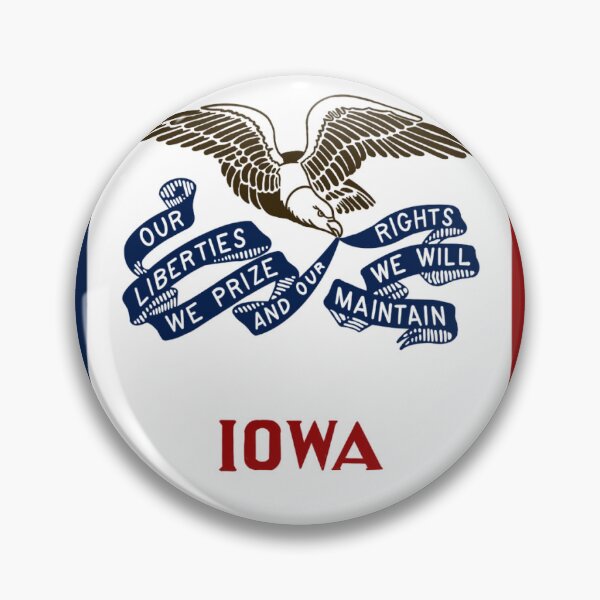 Item preview, Iowa State Flag designed and sold by LoopLegion.