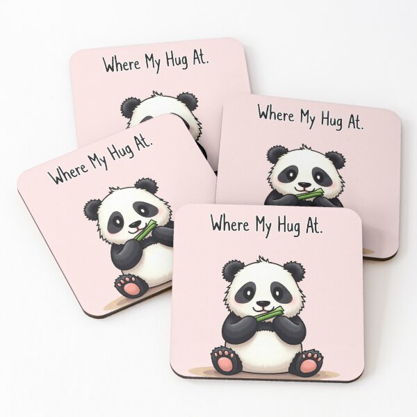Item preview, Where My Hug At Teddy Bear Panda Gify designed and sold by ChearshiPrints.