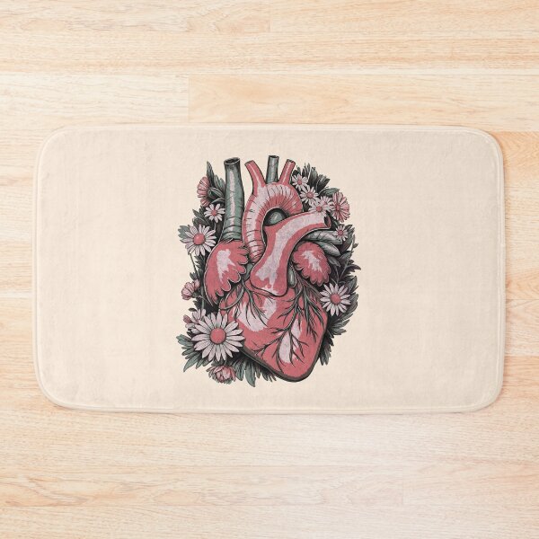 Item preview, Romantic Floral Design for Valentine's Day and Love Gifts, Heart, anatomical heart designed and sold by Collagedream.