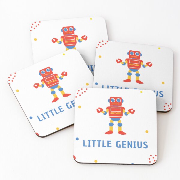 Item preview, Little Genius – Cute Red Robot for Kids designed and sold by Zaydroid.