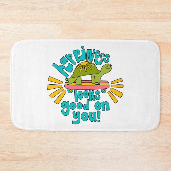Item preview, Happiness Looks Good On You Skateboard Turtle designed and sold by GraceMakes03.