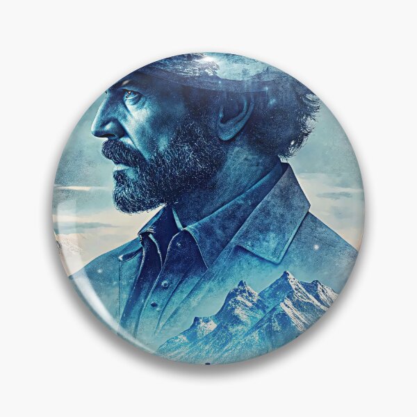 Item preview, Mysterious Cowboy Surreal Mountains Nature Adventure Journey designed and sold by Rostislav Bouda.