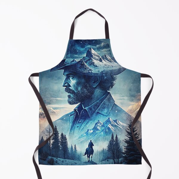 Item preview, Mysterious Cowboy Surreal Mountains Nature Adventure Journey designed and sold by Rostislav Bouda.