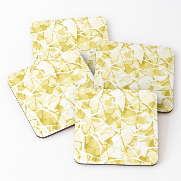Item preview, yellow and white abstract fashionable modern pattern  designed and sold by fuzzyfox.