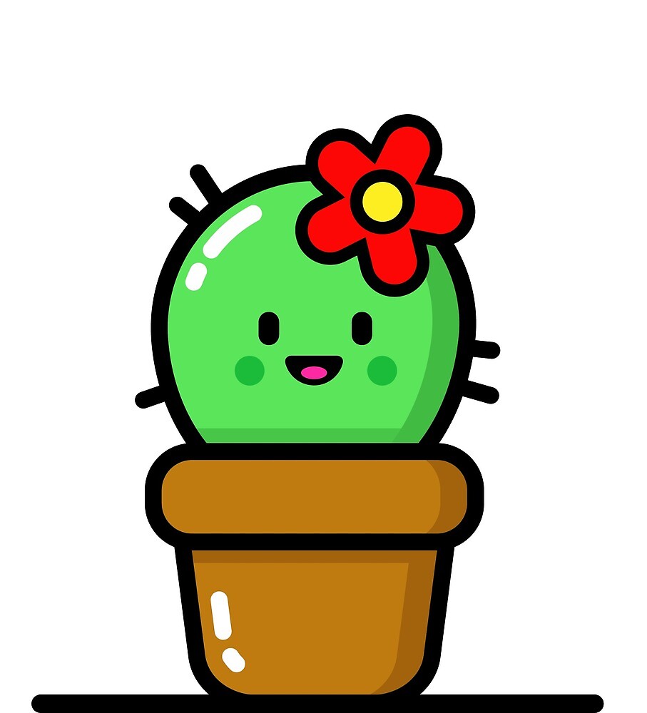 «Cactus de dibujos animados lindo» de Subonych | Redbubble