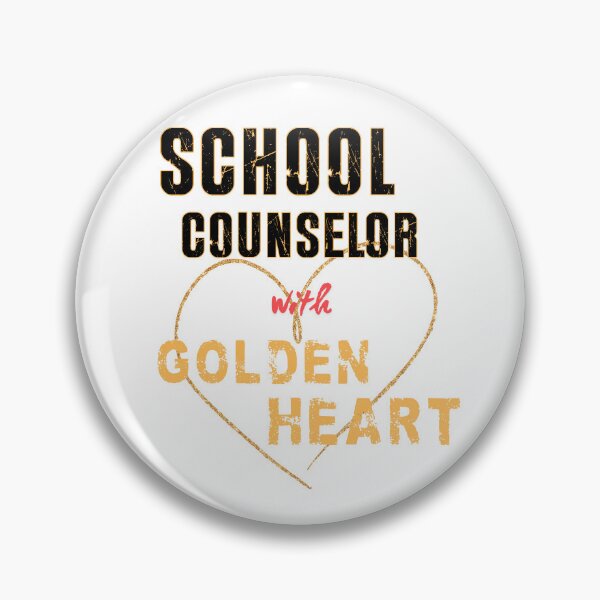 Item preview, Golden Heart School Counselor – Distressed Typography for Kind Educators designed and sold by PeteLawliiet.