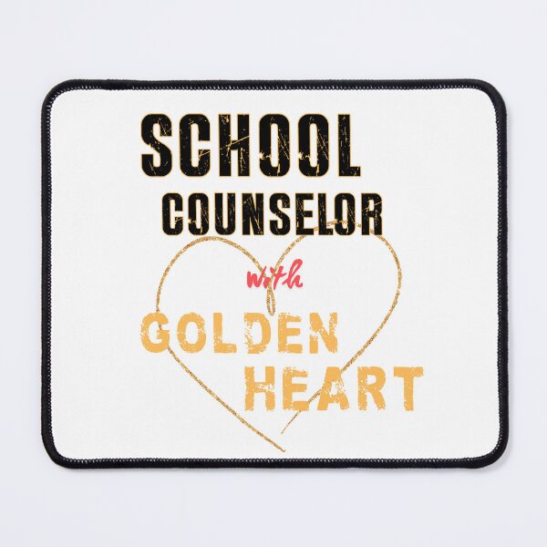 Item preview, Golden Heart School Counselor – Distressed Typography for Kind Educators designed and sold by PeteLawliiet.
