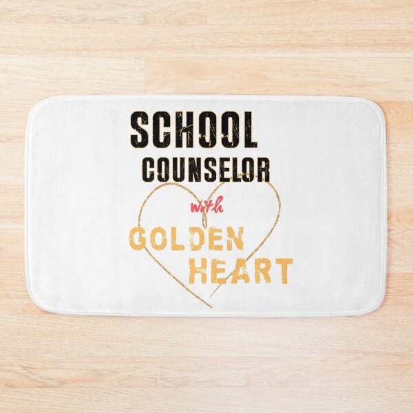 Item preview, Golden Heart School Counselor – Distressed Typography for Kind Educators designed and sold by PeteLawliiet.