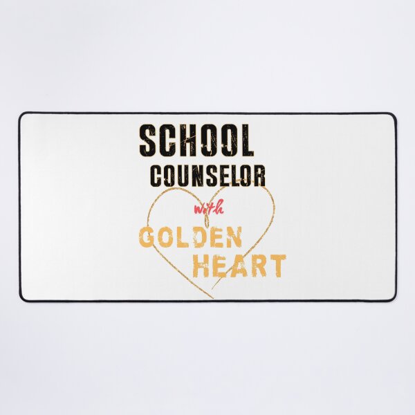 Item preview, Golden Heart School Counselor – Distressed Typography for Kind Educators designed and sold by PeteLawliiet.