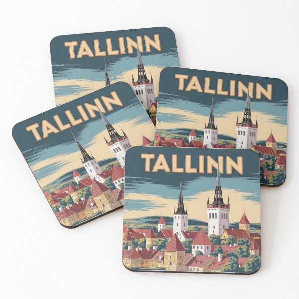 Item preview, Tallinn: Classic European Travel Poster Style designed and sold by LSVart.