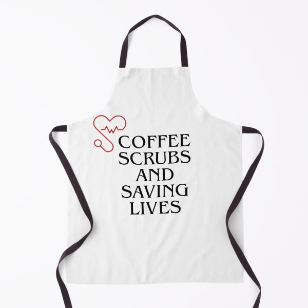 Item preview, NURSE T-SHIRT COFFEE SCRUBS AND SAVING LIVES designed and sold by ElizaMagic.