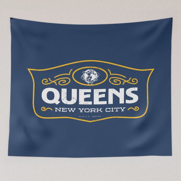 Item preview, Queens New York City Retro Shield designed and sold by deadmansupplyco.