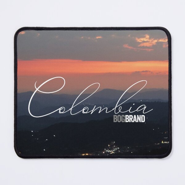 Item preview, Sunset with road and town lights Colombian Andean Oriental Mountain Range near Anapoima Cundinamarca in Script designed and sold by BogBrand.