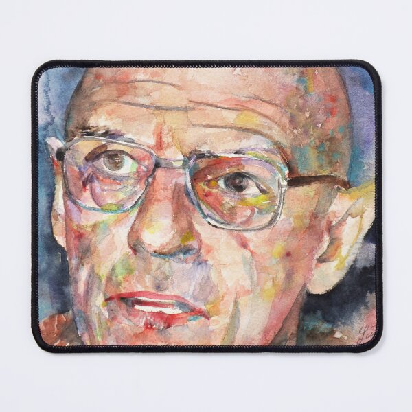 Item preview, MICHEL FOUCAULT watercolor portrait .4 designed and sold by lautir.