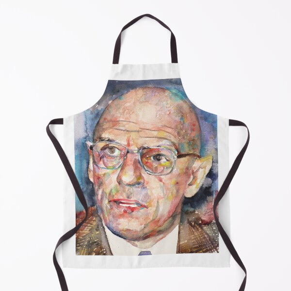 Item preview, MICHEL FOUCAULT watercolor portrait .4 designed and sold by lautir.