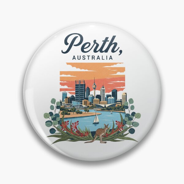 Item preview, Australia - Perth (Country Collection) designed and sold by HeartbeatPrint.