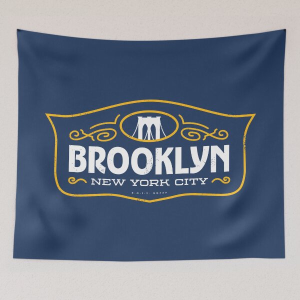 Item preview, Brooklyn New York City Retro Shield designed and sold by deadmansupplyco.