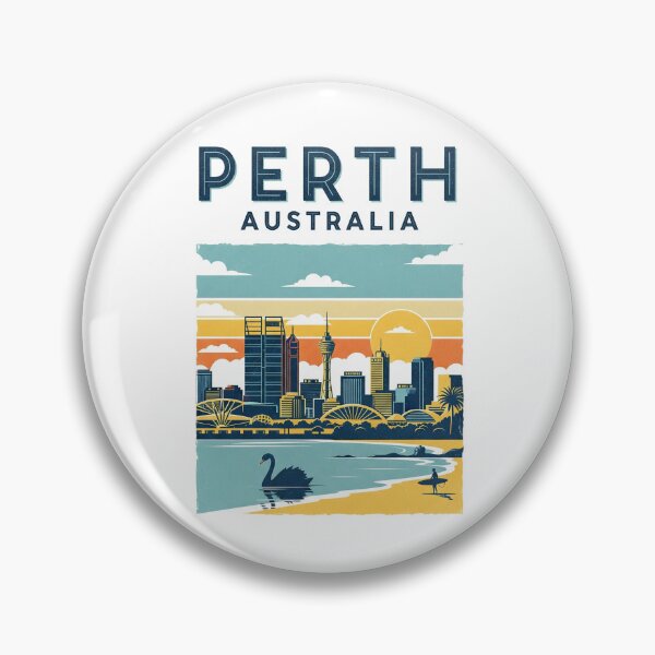 Item preview, Australia - Perth (Country Collection) designed and sold by HeartbeatPrint.