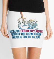 Cowgirl Country Music Horse Cowboy Fan Mini Skirt