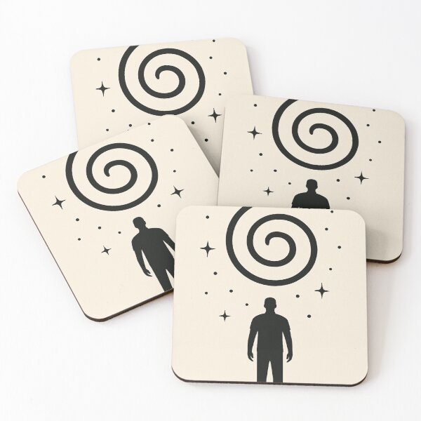 Item preview, Minimalist Cosmic Spiral — Silhouette and Stars designed and sold by From Cyryl with Love.