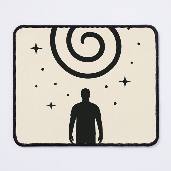 Item preview, Minimalist Cosmic Spiral — Silhouette and Stars designed and sold by From Cyryl with Love.