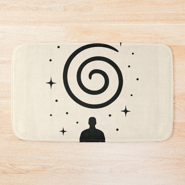Item preview, Minimalist Cosmic Spiral — Silhouette and Stars designed and sold by From Cyryl with Love.