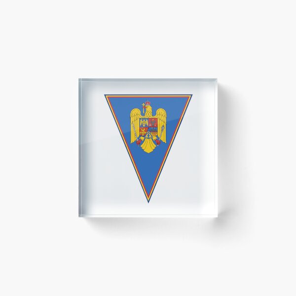 Item preview, Romania Flag & Coat of arms designed and sold by adamst555.