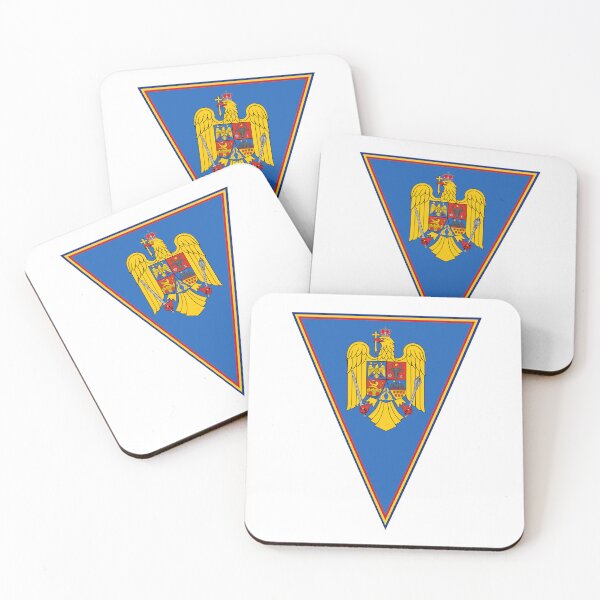 Item preview, Romania Flag & Coat of arms designed and sold by adamst555.