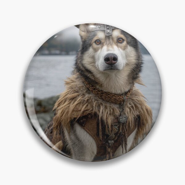 Item preview, Husky in Viking costume designed and sold by ThunderNuts3000.