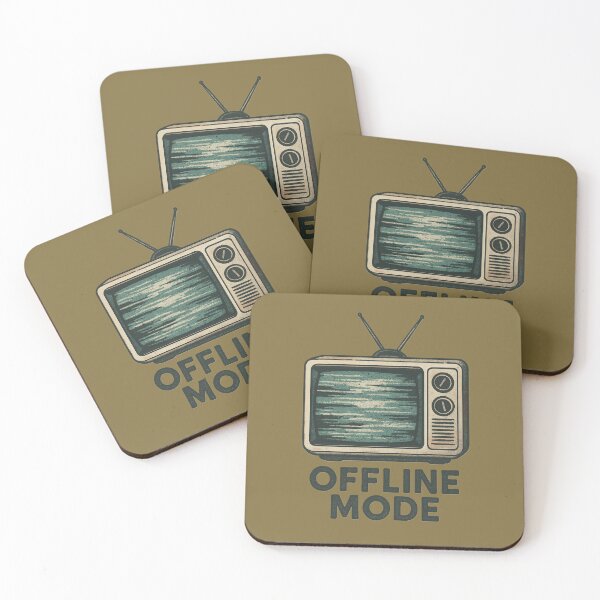 Item preview, Offline Mode – Retro Vintage TV Illustration designed and sold by LoomisDreams.