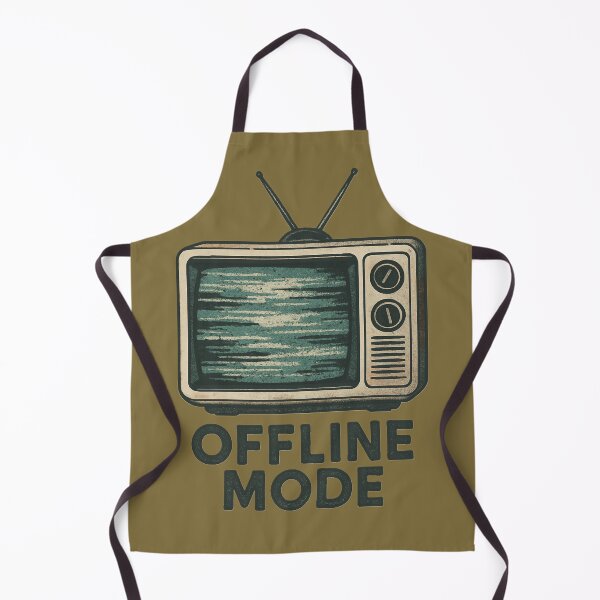 Item preview, Offline Mode – Retro Vintage TV Illustration designed and sold by LoomisDreams.