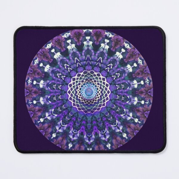 Item preview, Rueda de mandala con efecto tie-dye morado designed and sold by AuroraXGreen.