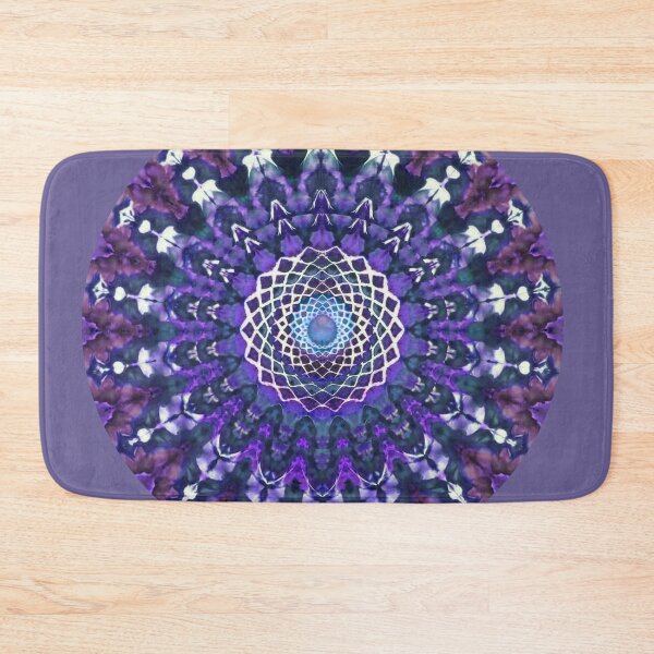 Item preview, Purple Tie Dye Mandala Wheel designed and sold by AuroraXGreen.