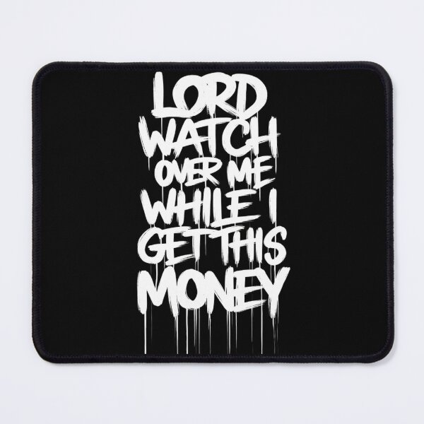 Item preview, Divine Hustle Statement Tee – "Lord, Watch Over Me While I Get This Money" Bold Urban Prayer Typography – Hustler Faith Streetwear Art designed and sold by WildStroke.