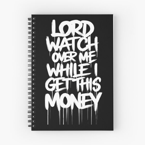 Item preview, Divine Hustle Statement Tee – "Lord, Watch Over Me While I Get This Money" Bold Urban Prayer Typography – Hustler Faith Streetwear Art designed and sold by WildStroke.