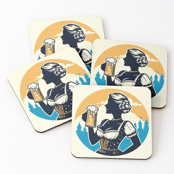 Item preview, Silhouette of Oktoberfest Beer Drinking Woman designed and sold by Ghost on Toast.