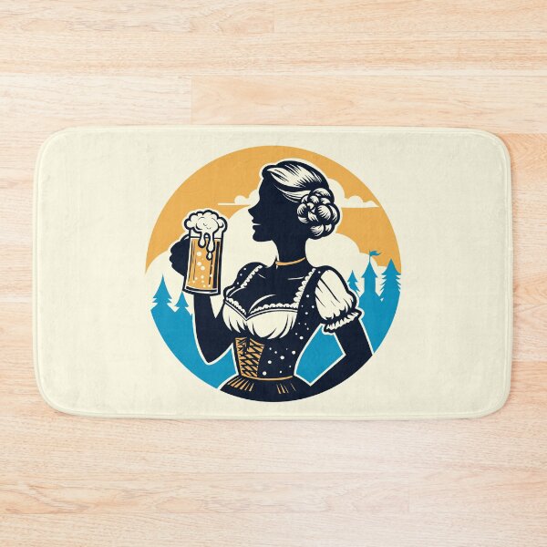 Item preview, Silhouette of Oktoberfest Beer Drinking Woman designed and sold by Ghost on Toast.