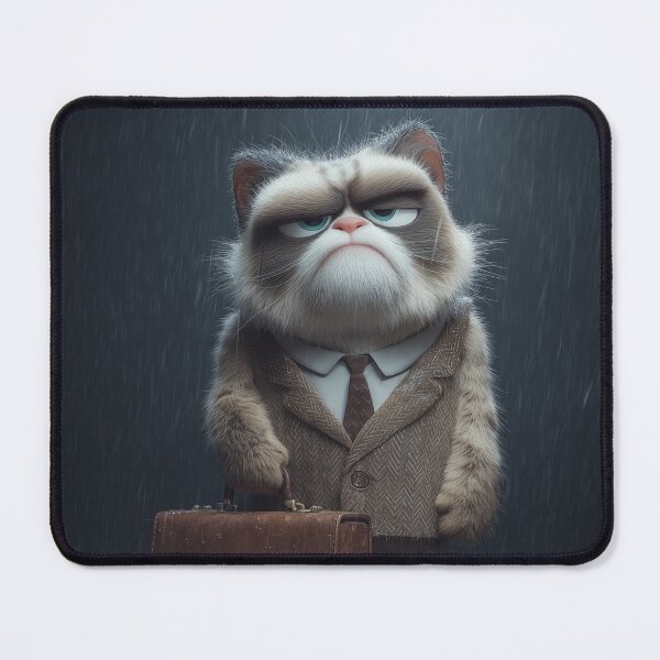 Artikelvorschau, Bürokatze im Regen entworfen und verkauft von Das Leben - Eine Hassliebe.