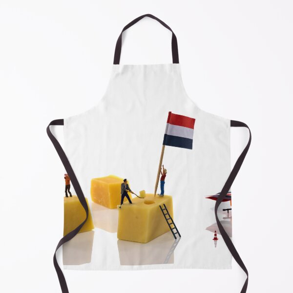 Item preview, little people putting flags on dutch cheese designed and sold by Por_photos.