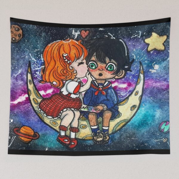Item preview, Child on the moon designed and sold by LoupAnge51.