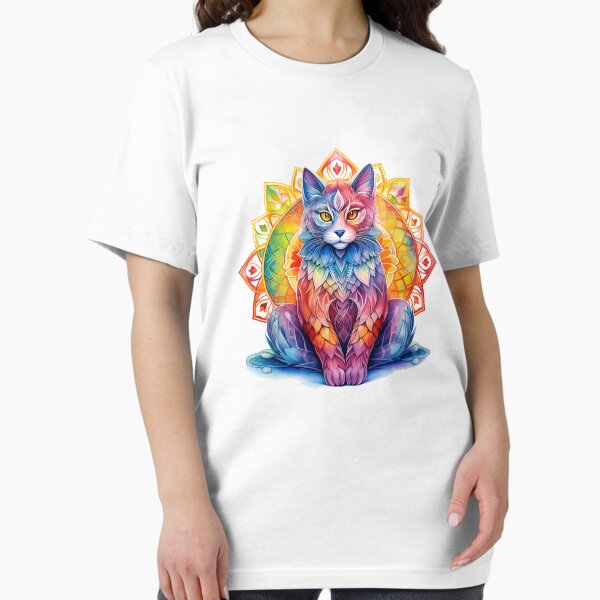 Item preview, Colorful Cat – Vibrant Feline Spirit Art designed and sold by KetuVerse.
