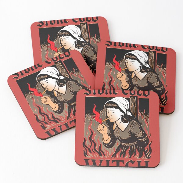 Item preview, Stone Cold Witch | Retro Burned at the Stake Smoking Meme Design designed and sold by Boris1987.