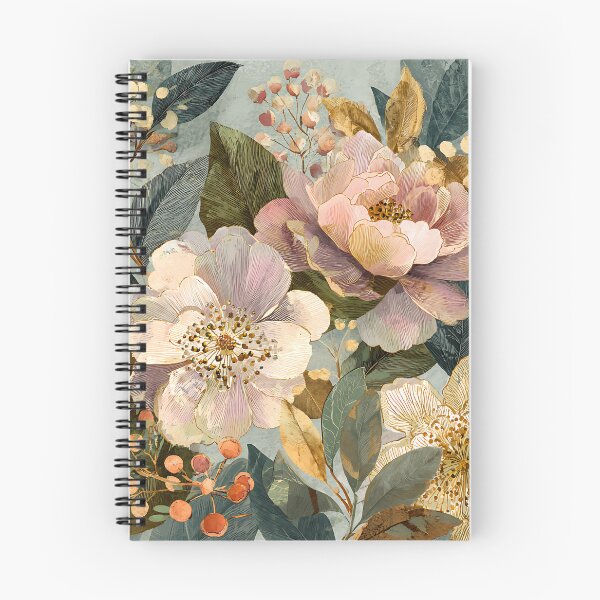 Aperçu de l'œuvre Motif de fleur de pivoine de style collage créée et vendue par PurpleAdventure.