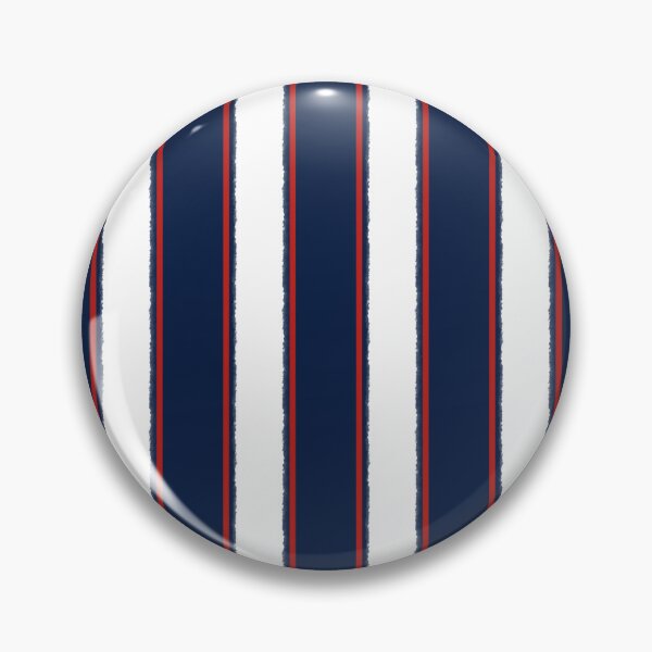 Item preview, Nautical Navy Blue Red White Rough Stripes Vertical Pattern designed and sold by kierkegaard.