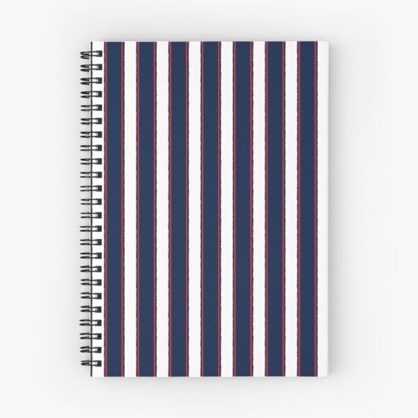 Item preview, Nautical Navy Blue Red White Rough Stripes Vertical Pattern designed and sold by kierkegaard.