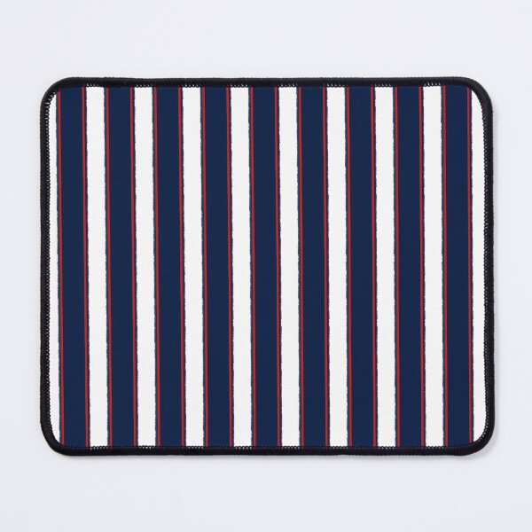 Item preview, Nautical Navy Blue Red White Rough Stripes Vertical Pattern designed and sold by kierkegaard.